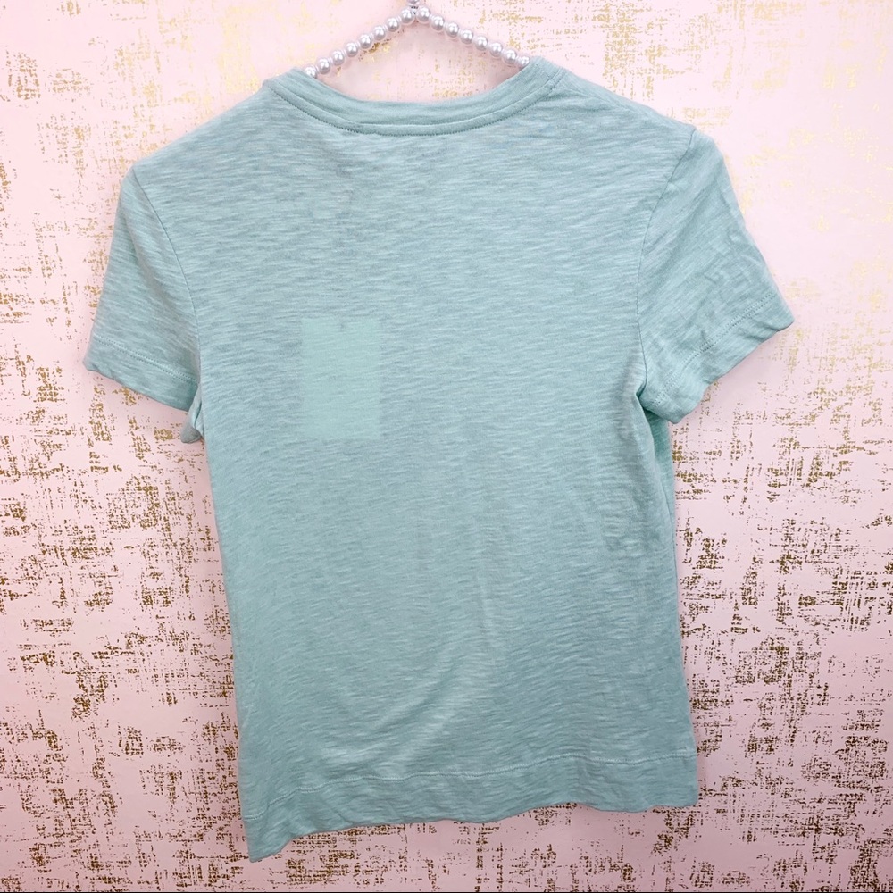 NWT Theory Tiny Tee Blue Slub Shirt - Picture 5 of 7